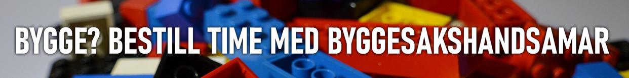 banner: Bygge? Bestill tid hos byggehandsamar