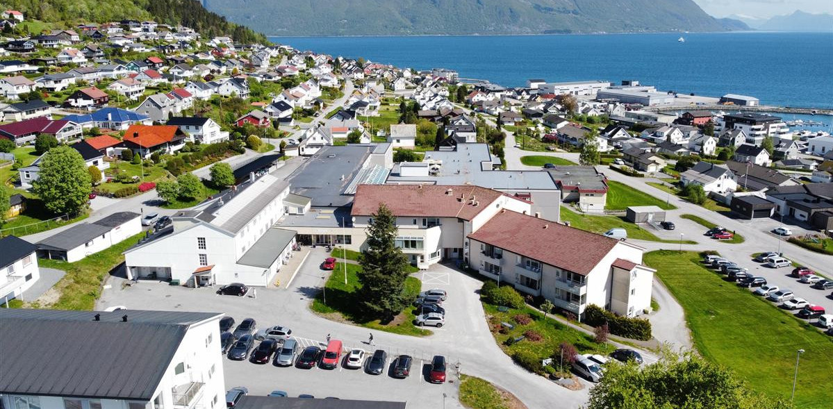 dronefoto sjukeheimen